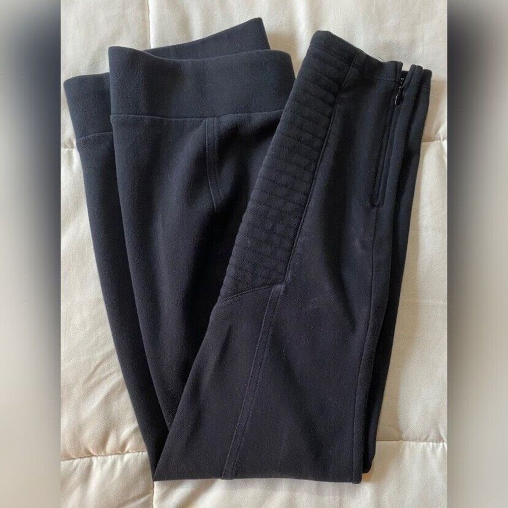 DKNY Pants Women’s Large Black Zip Ankles Stretch Pull On